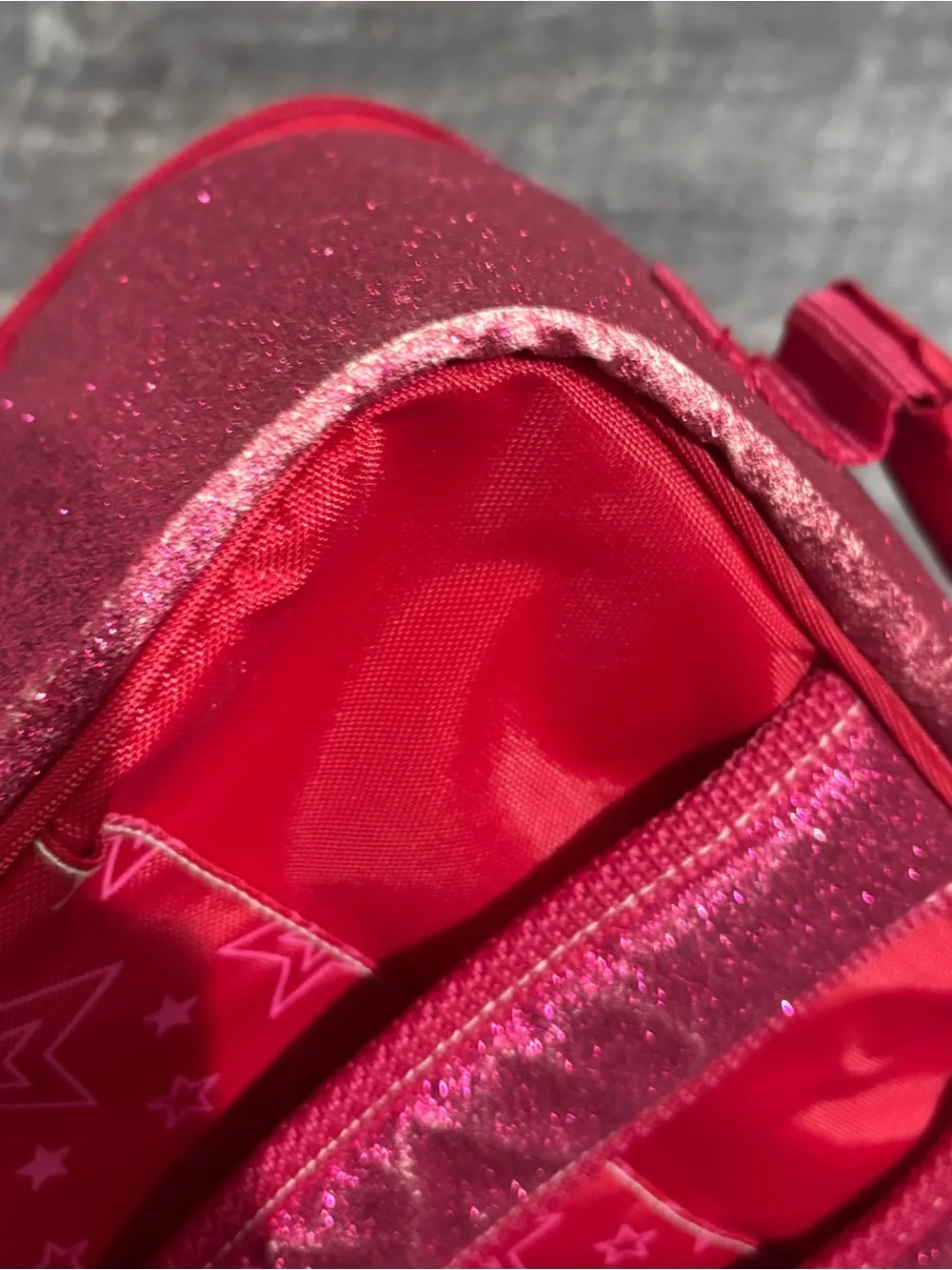 American Girl Pink Glitter Doll Carrier Backpack Star Window 18” Doll Travel Bag